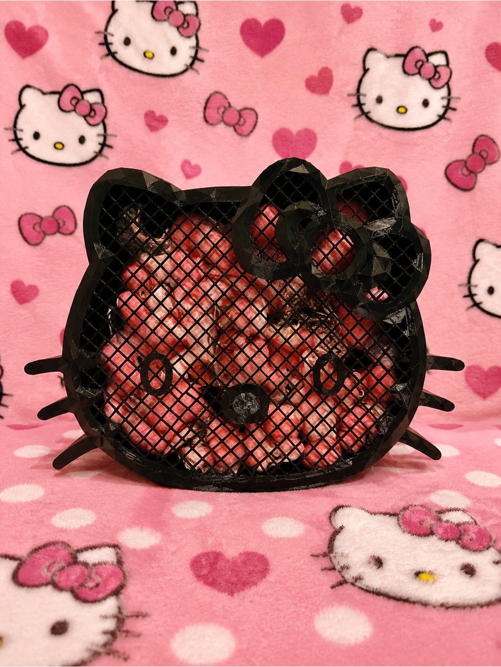 Iconic Hello Kitty head inspired design